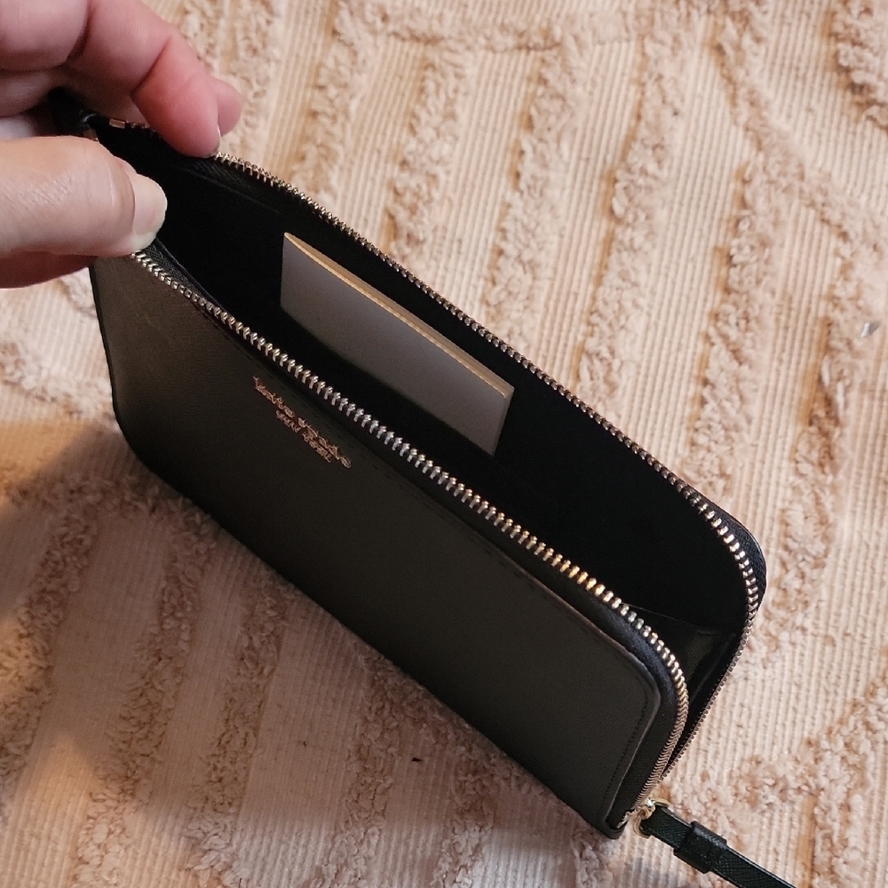 Kate Spade Black Leather Wristlet - Picture 5 of 9